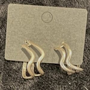 Vintage Sterling Silver Hoop Earrings